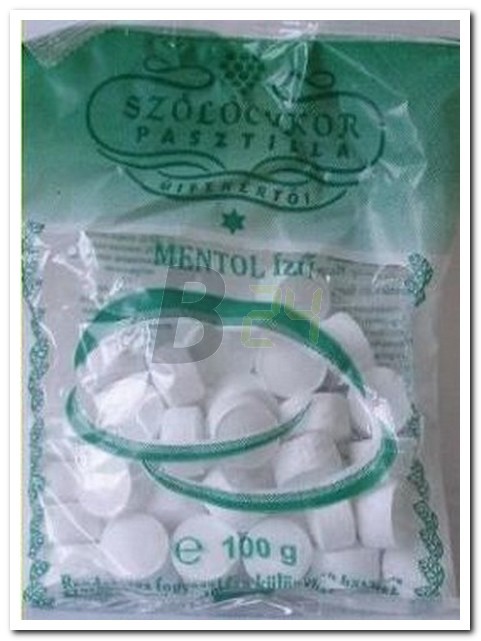 Szőlőcukor pasztilla mentol zacskós (100 g) ML002342-28-9