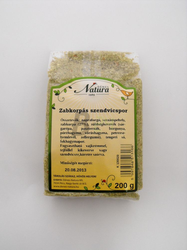 Natura szendvicskrémpor zabkorpás (200 g) ML006088-34-10