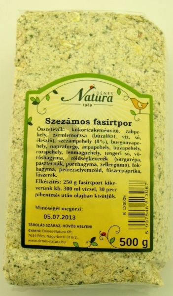 Natura fasírtpor szezámos 500 g (500 g) ML006242-34-10