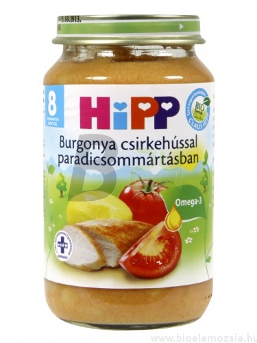 Hipp 6510 burgonya-csirkehús-paradicsom (220 g) ML016477-10-2