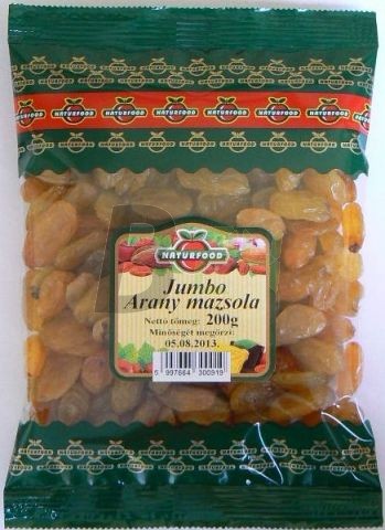 Naturfood jumbo arany mazsola 200 g (200 g) ML023496-31-6