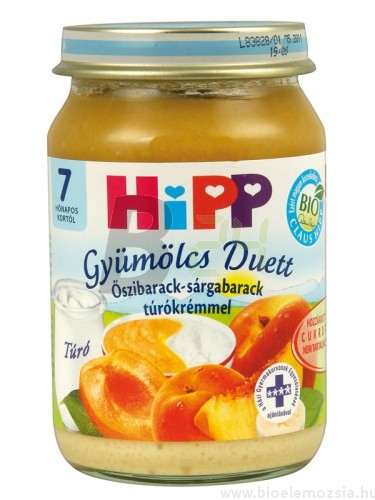 Hipp 5470 őszibarack-sárgabarackkrém (160 g) ML026926-10-2