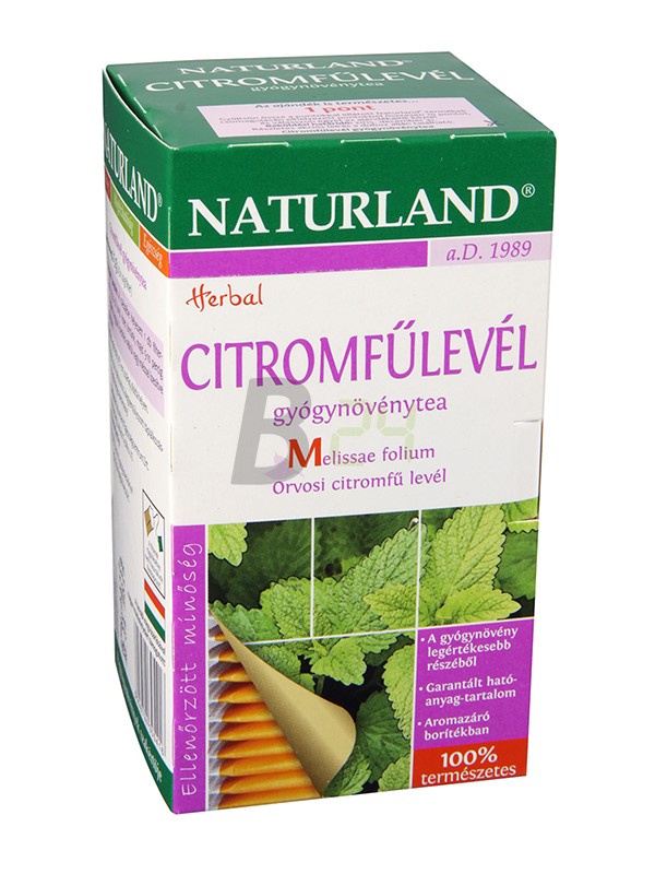 Naturland citromfűlevél tea 25 filteres (25 filter) ML029044-13-6