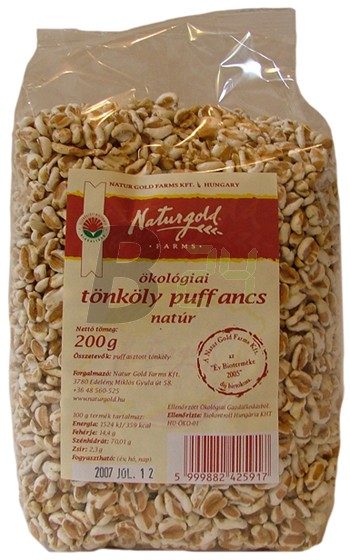 Naturgold bio tönköly puffancs natúr (200 g) ML030527-31-10