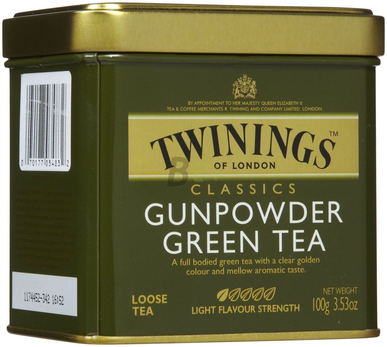 Twinings gunpowder zöld tea fémdobozos (100 g) ML031565-36-5