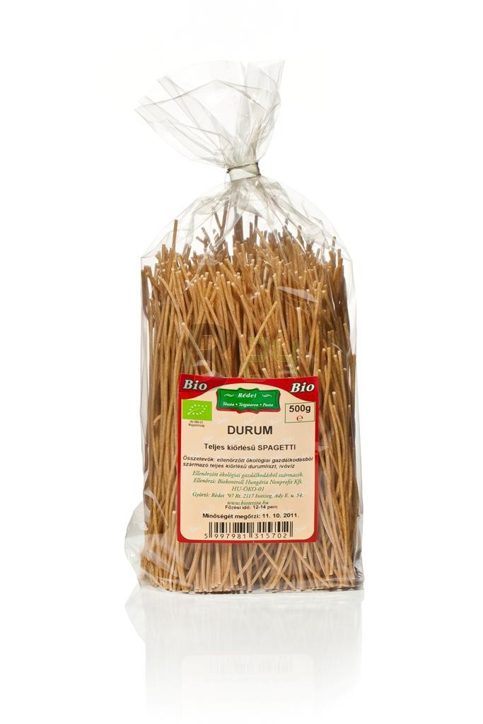 Rédei bio tészta durum barna spagetti (500 g) ML047561-9-2