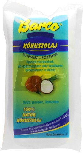 Barco kókuszolaj sütéshez-főzéshez (1000 g) ML055625-7-7