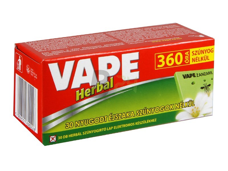 Vape szúnyogírtó lap herbal 30 db (30 db) ML056572-27-13