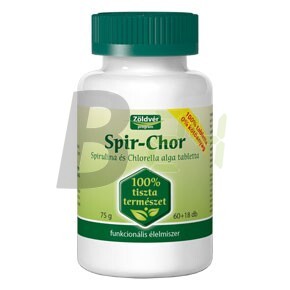 Zöldvér spir-chor tabletta 100%-os (60+18 db) ML060749-17-8