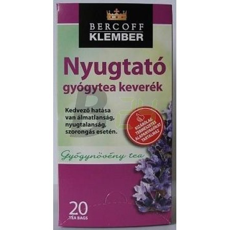 Klember nyugtató gyógytea keverék (20 filter) ML066233-38-9