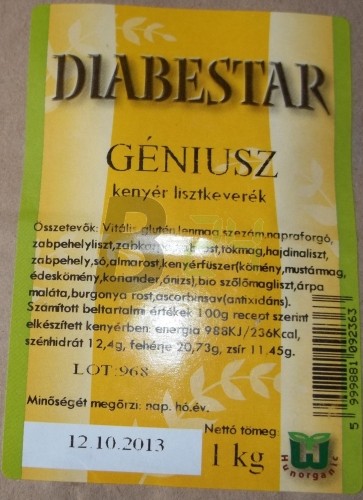 Diabestar lisztkeverék genius (1000 g) ML069601-36-2