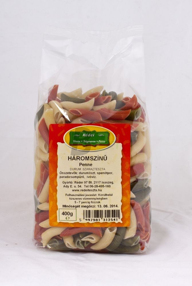 Rédei tészta durum háromszínű penne (400 g) ML071963-33-12