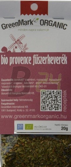 Greenmark bio fűszer provence (20 g) ML073255-20-4
