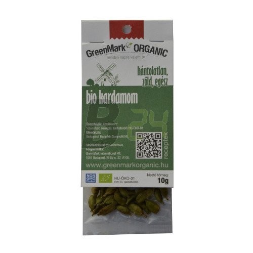 Greenmark bio fűszer kardamom zöld egész (10 g) ML073258-26-4