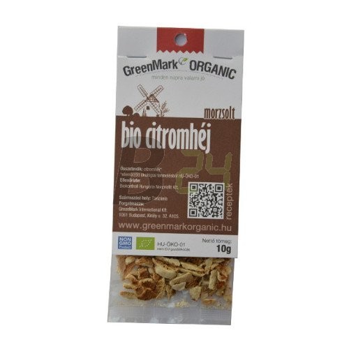 Greenmark bio fűszer citromhéj morzsolt (10 g) ML073262-20-4