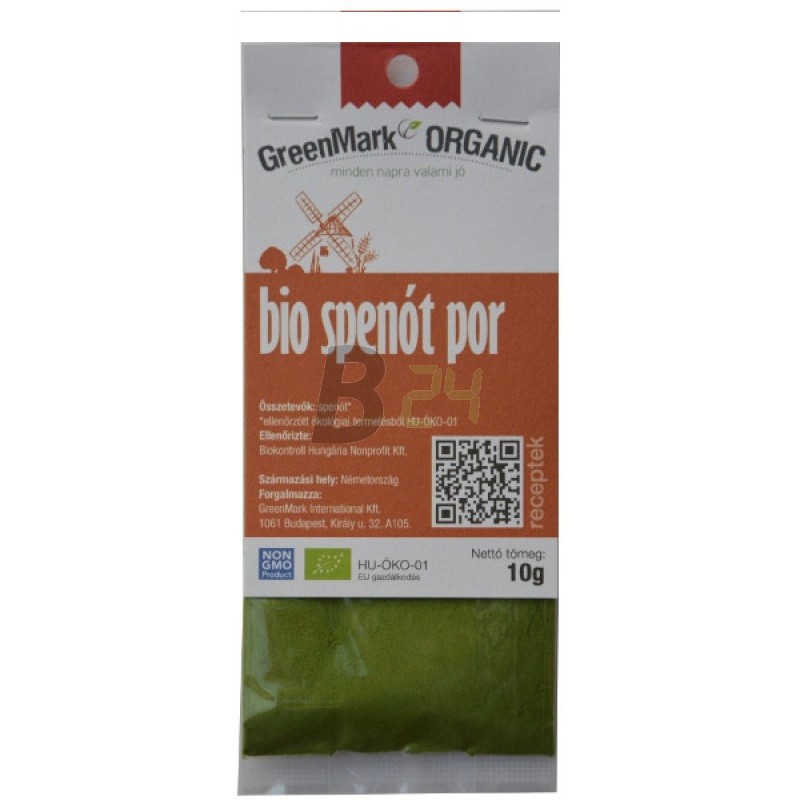 Greenmark bio fűszer spenót por (10 g) ML073266-20-4
