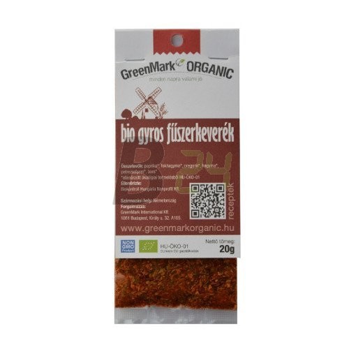 Greenmark bio fűszer gyros (20 g) ML073286-26-4