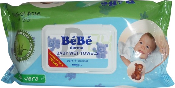 Bébé nedves popsitörlő 70 db aloe vera (70 db) ML074451-25-6