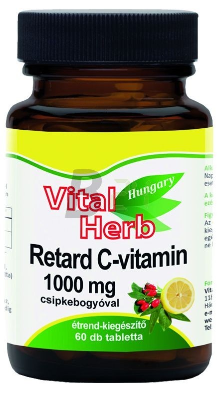 Vital herb retard c-vitamin tabletta 60 (60 db) ML075889-33-10