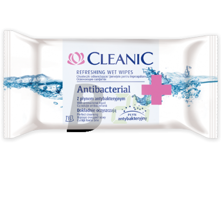 Cleanic törlőkendő antibacterial (15 db) ML078326-21-9