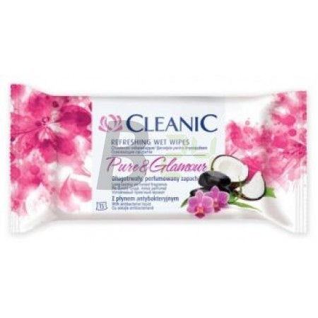 Cleanic törlőkendő pure & glamour (15 db) ML078328-27-3