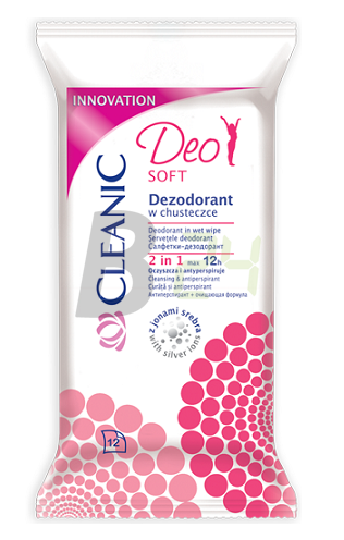 Cleanic törlőkendő deo soft (12 db) ML078329-23-4