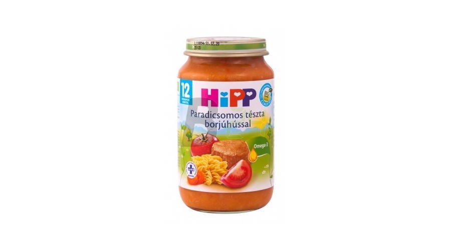 Hipp 6833 paradicsomos tészta borjúhússl (190 g) ML078855-8-10
